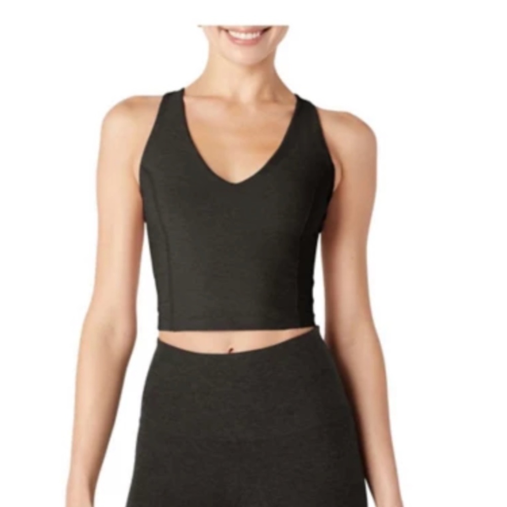 EUC -- Women's Beyond Yoga Spacedye Always On Crop Tank Top Size Small